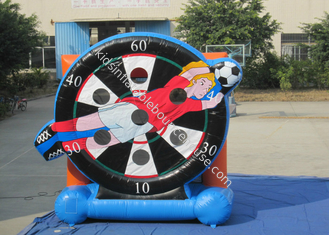 Attractive Children Inflatable Football Games Inflatable Soccer Arena 4 X 5m Customized